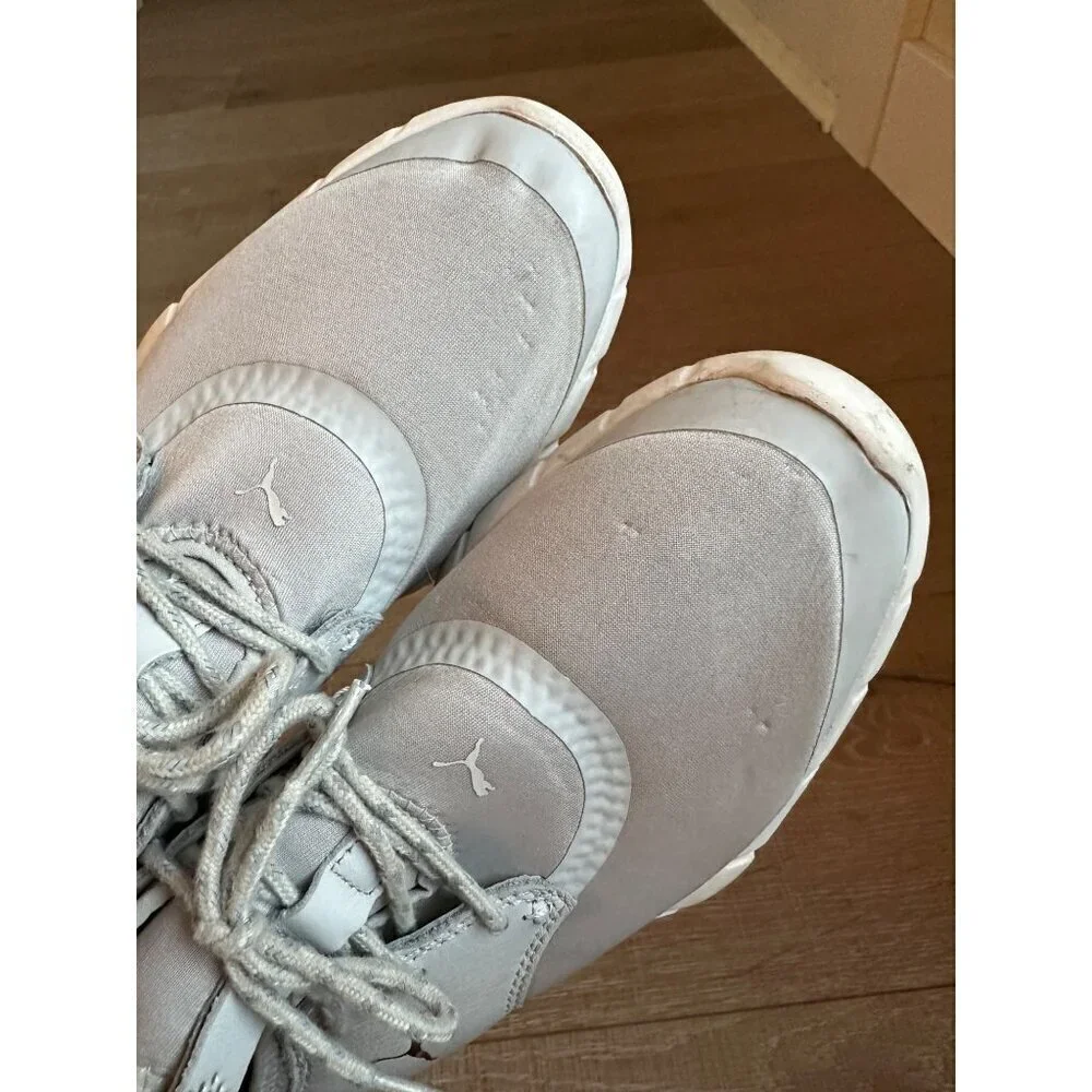 Puma Golf Womens Light Gray Shoes With Purple Interior